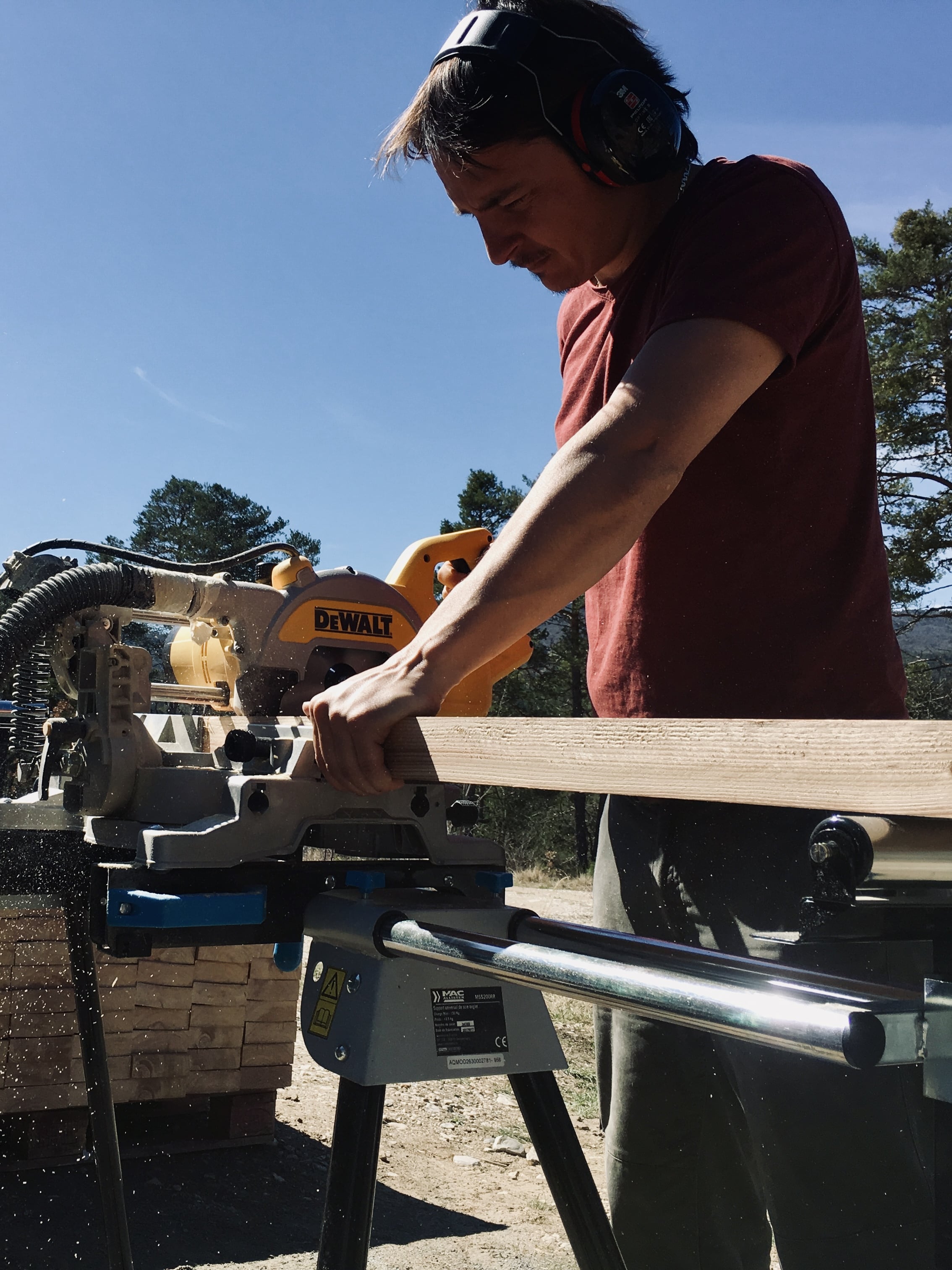 Pascal, fondateur de BLAISE Pro, sur un chantier